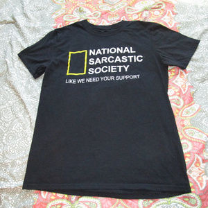 T-shirt with sarcastic message - medium